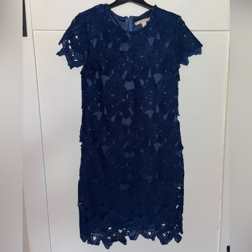 Navy Lace Dress